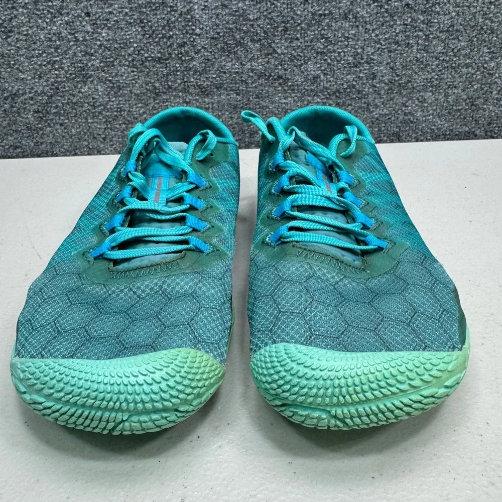 Merrell Vapor Glove 3 Barefoot Running Shoes Womens 10.5 Baltic Teal Athletic